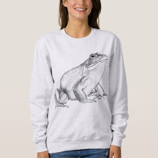 Frog Shirt Bullfrog Art Sweatshirts Frosch Shirts (Vorderseite)