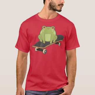 Frog Skateboard Funny Kawaii Toad Japanisch spiele T-Shirt