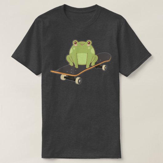 Frog Skateboard Funny Kawaii Toad Japanisch spiele T-Shirt (Design vorne)