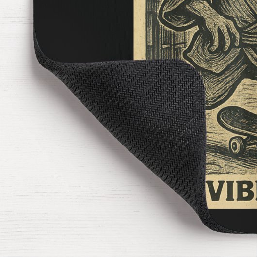 Frog Skateboard Gotta Go The Vibes Are Off Funny G Mousepad (Ecke)