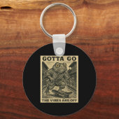 Frog Skateboard Gotta Go The Vibes Are Off Funny G Schlüsselanhänger (Vorderseite)