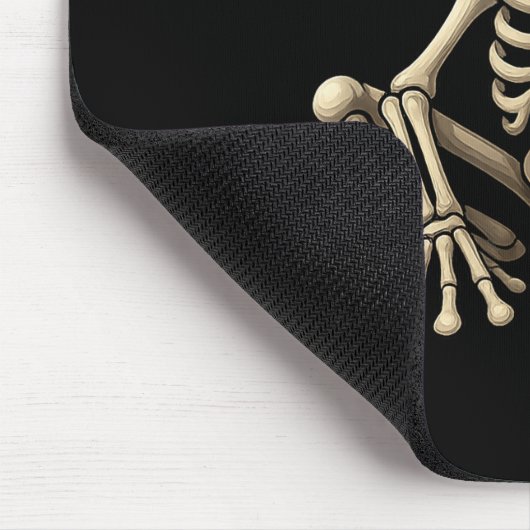 Frog Skeleton Halloween Funny Frog Lover Men Women Mousepad (Ecke)