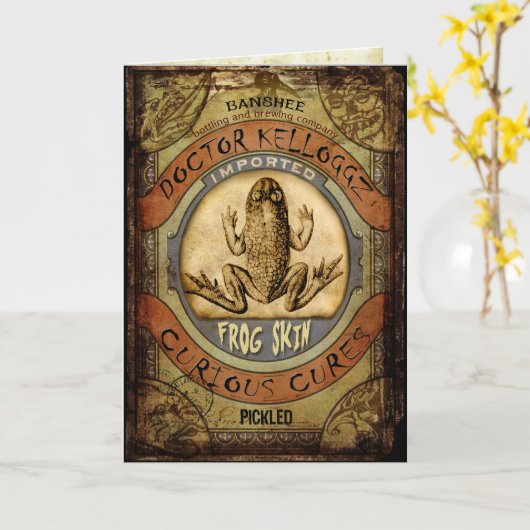 Frog Skin Karte (Gelbe Blume)