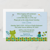 Frog Snail Bug Baby Shower Einladungen (Vorne/Hinten)