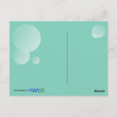 Frog Snail Friendly Animals Funny Hi Gruß Postkarte (Rückseite)