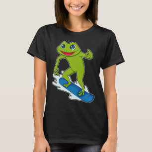 Frog Snowboarder Snowboard T-Shirt
