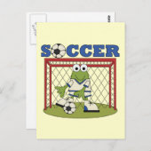 Frog Soccer Goalie Tshirts und Geschenke Postkarte (Vorne/Hinten)