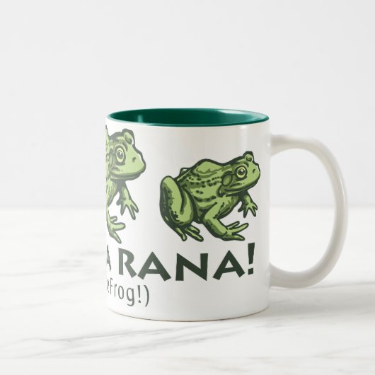 frog_Spanish_2 Zweifarbige Tasse (Rechts)