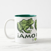 frog_Spanish_2 Zweifarbige Tasse (Links)