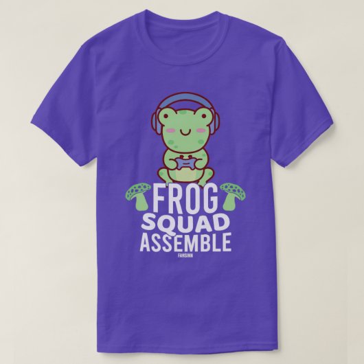 Frog spielt Videospiele T-Shirt (Design vorne)