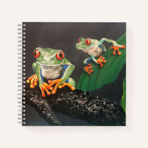 Frog Spiral Notebook Notizblock
