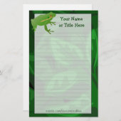 Frog Stationery Briefpapier (Vorne/Hinten)