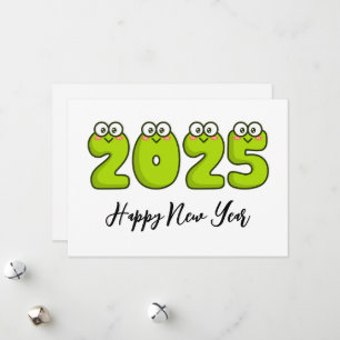 Frog Stil einfach glückliche neue Jahre Karten 202