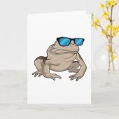 Frog Sungasse Karte (Gelbe Blume)