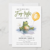 Frog-tastische Geburtstagsparty Einladung (Vorderseite)