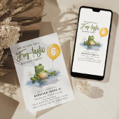 Frog-tastische Geburtstagsparty Einladung