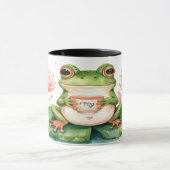 Frog Tea Mug - Cute Kawaii Hoppy Hour Gift Tasse (Zentrum)