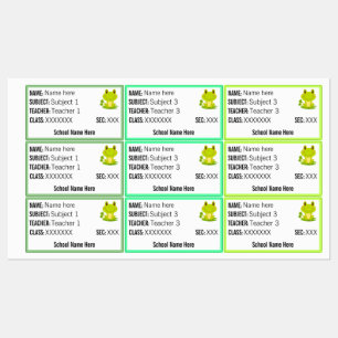 Frog Theme Teacher Name Thema Zurück zur Schule Etiketten