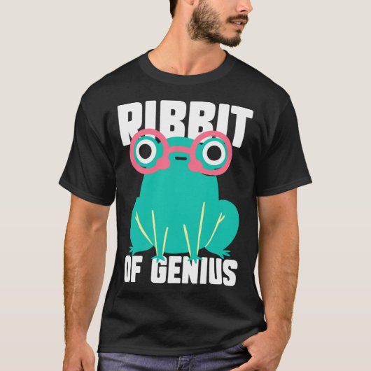 Frog Toad  Ribbit of Genius T-Shirt (Vorderseite)