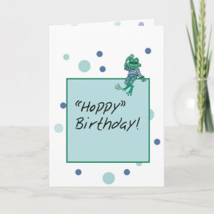 Frog trägt Jeans Geburtstag Karte