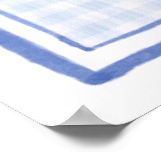 Frog Trio über Gingham Cloth Poster (Ecke)