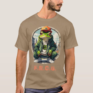 FROG Urban HipHop Frosch Freunde T-Shirt