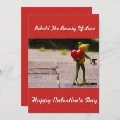 FROG VALENTINE'S DAY CARD FEIERTAGSKARTE (Vorne/Hinten)