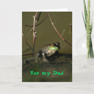 Frog Vathers' Day Card Karte