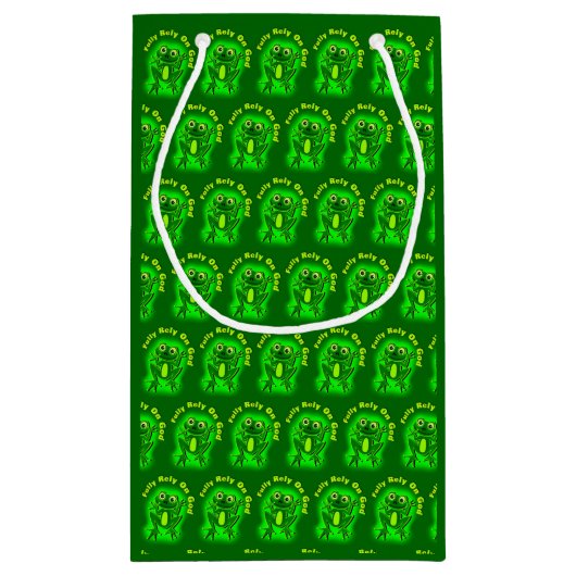 FROG verlässt sich voll auf Gott Kleine Geschenktüte (Rückseite)
