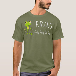 FROG verlässt sich voll auf    GottReligiöse Neuhe T-Shirt