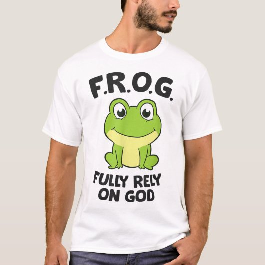 Frog verlässt sich voll und ganz auf den Christlic T-Shirt (Vorderseite)