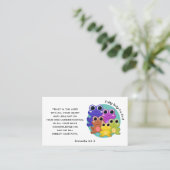 FROG verlässt sich voll und ganz auf Gott Christli Visitenkarte (Stehend Vorderseite)