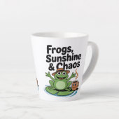 Frog Vibes und Coffee Chaos Milchtasse (Rechte Ecke)