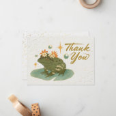 Frog Vielen Dank Hinweis Mitteilungskarte (Vorderseite/Rückseite Beispiel)