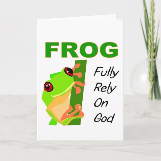 FROG, Voll auf Gott angewiesen Karte (Vorderseite)