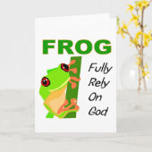 FROG, Voll auf Gott angewiesen Karte (Gelbe Blume)