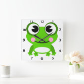 Frog Wall Clock Quadratische Wanduhr (Zuhause)
