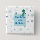 Frog Wearing Jeans Button (Vorderseite)