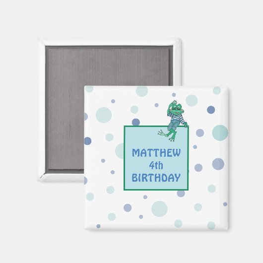 Frog Wearing Jeans Magnet (Vorderseite/Rückseite)