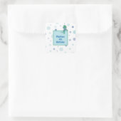 Frog Wearing Jeans Quadratischer Aufkleber (Tasche)