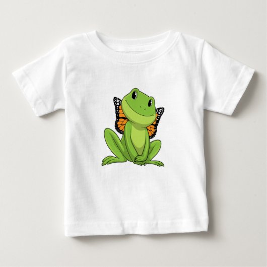 Frog with Butterfly Baby T-shirt (Vorderseite)