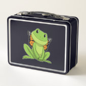 Frog with Butterfly Metall Brotdose (Rückseite)