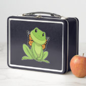 Frog with Butterfly Metall Brotdose (Beispiel)