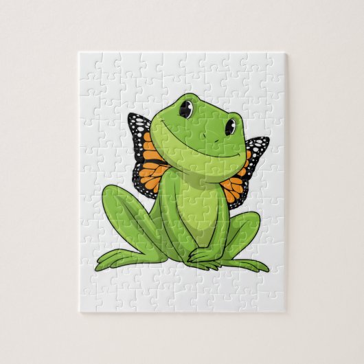 Frog with Butterfly Puzzle (Vertikal)