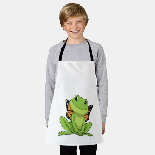 Frog with Butterfly Schürze (Getragen)