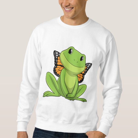 Frog with Butterfly Sweatshirt (Vorderseite)