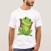 Frog with Butterfly T-Shirt (Vorderseite)