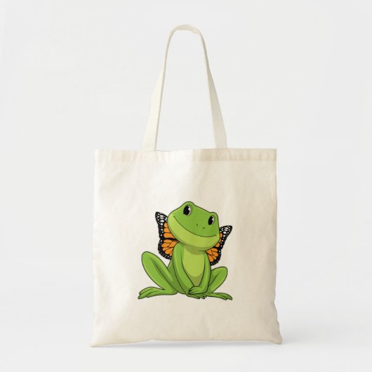 Frog with Butterfly Tragetasche (Vorne)