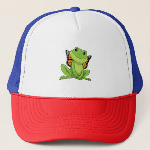 Frog with Butterfly Truckerkappe
