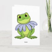 Frog with Daisy Karte (Rückseite)